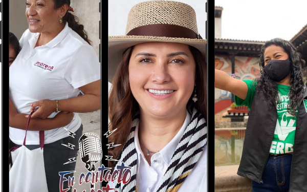 María Chávez y Tere Hernández, defensoras de los derechos de los animales; Macarena Chávez, promotora de la tauromaquia