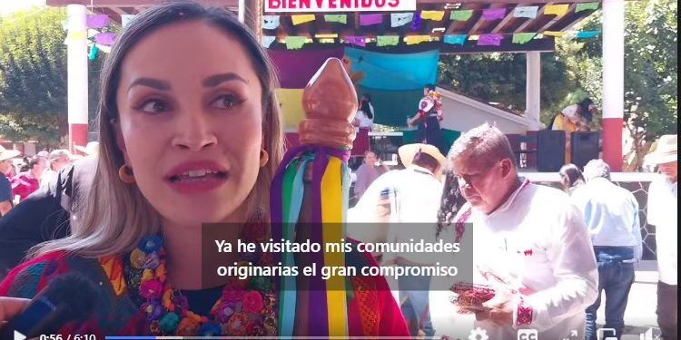 VIDEO Valeria Aguilar, presidenta municipal de Coeneo, se compromete a fortalecer los derechos de las comunidades originarias de la región